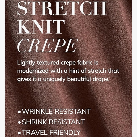 NWOT Jessica London Women's Plus Size Knit Crepe Trapeze Tunic - Picture 7 of 7